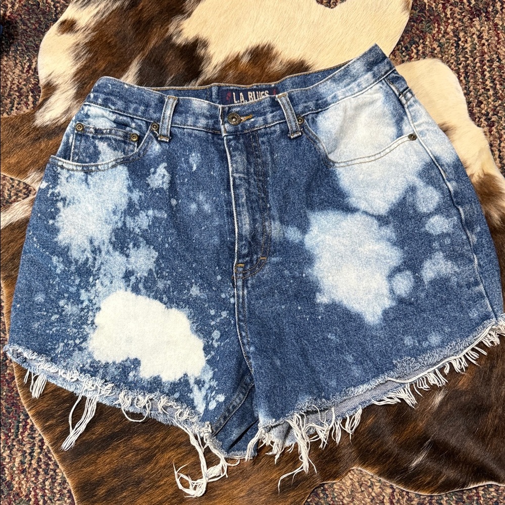 L.A. Blues Bleached Denim Shorts